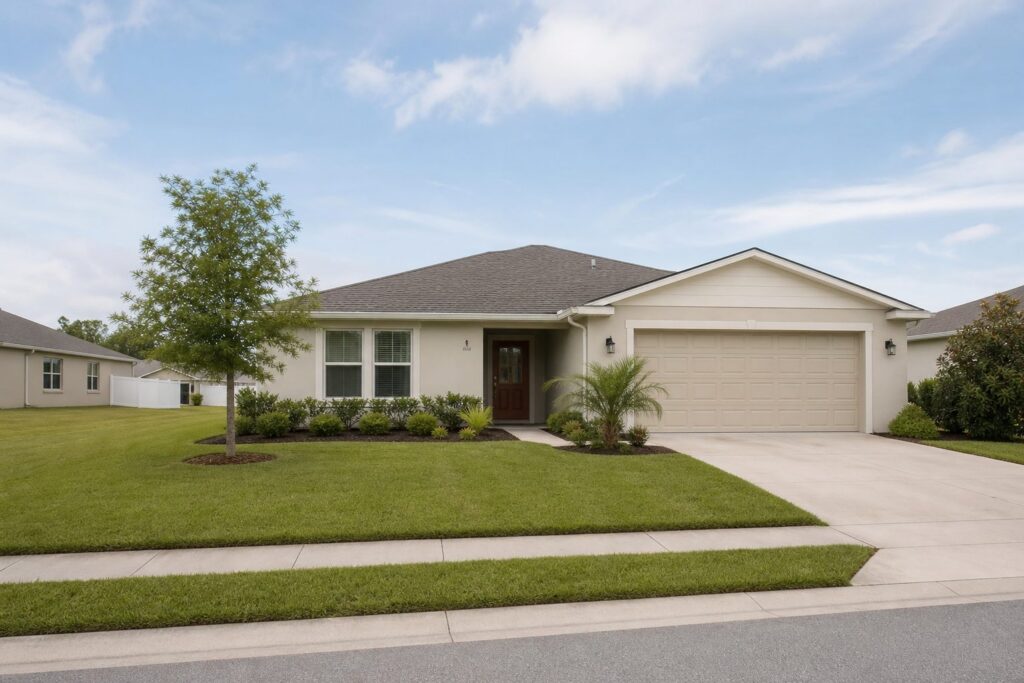 Brandon neighborhood with well-kept homes and quiet residential streets, an established residential neighborhood
